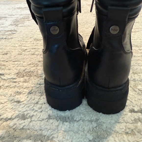 Nine West Black Combat Boots - Picture 4 of 6